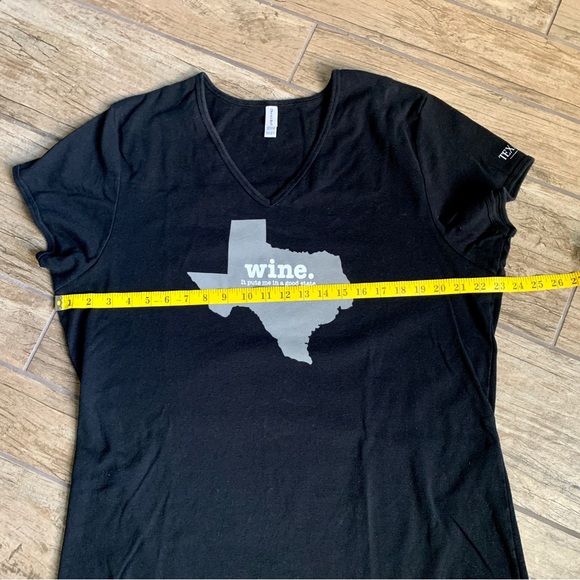 Wine It Puts Me In A good State tshirt Tunic size XXL 2X Excellent Like New - Picture 7 of 9